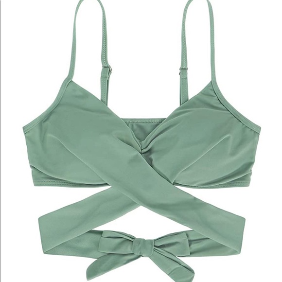 Sage green push up bandage bikini - Picture 2 of 2